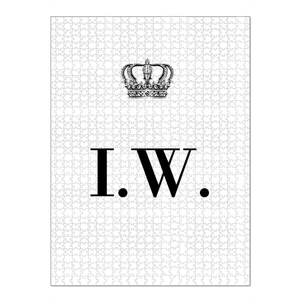Puzzle Ravensburger "King IW" artboxONE - Schwarzweiß,Buchstaben