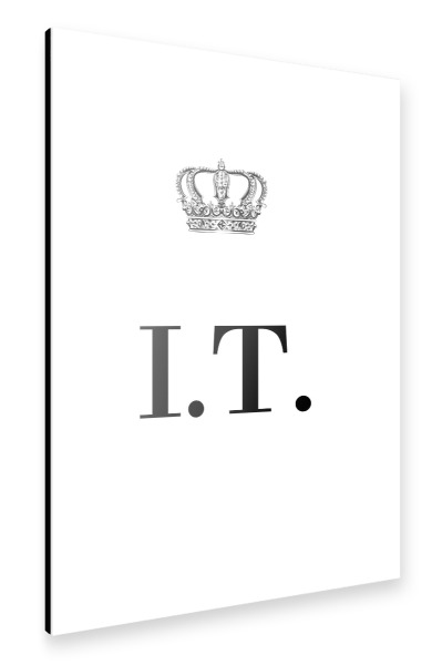 Alu-Dibond "King IT" 30x20 cm artboxONE