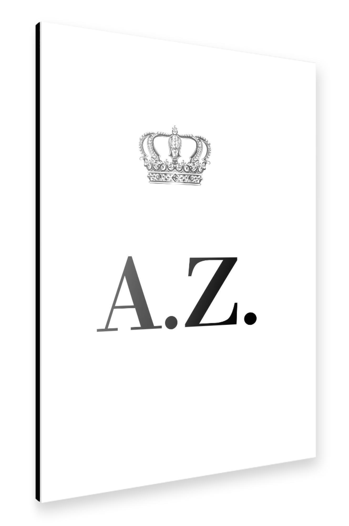 Alu-Dibond "King AZ" 75x50 cm artboxONE