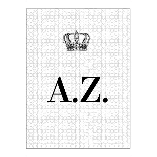 Puzzle Ravensburger "King AZ" artboxONE - Schwarzweiß,Buchstaben