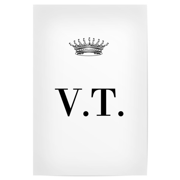 Poster "Queen VT" artboxONE - Schwarzweiß,Buchstaben