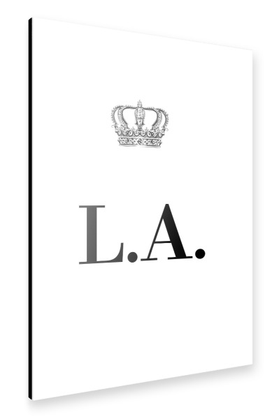 Alu-Dibond "King LA" 30x20 cm artboxONE