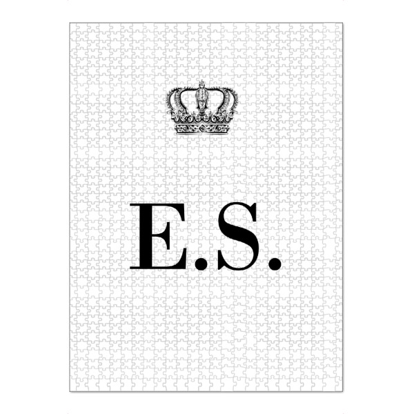 Puzzle Ravensburger "King ES" artboxONE - Schwarzweiß,Buchstaben
