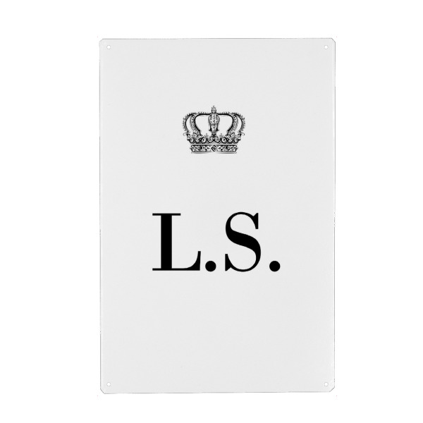 Holzbild "King LS" artboxONE - Schwarzweiß,Buchstaben