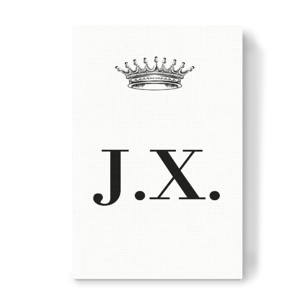 Leinwandbild "Queen JX" artboxONE - Schwarzweiß,Buchstaben