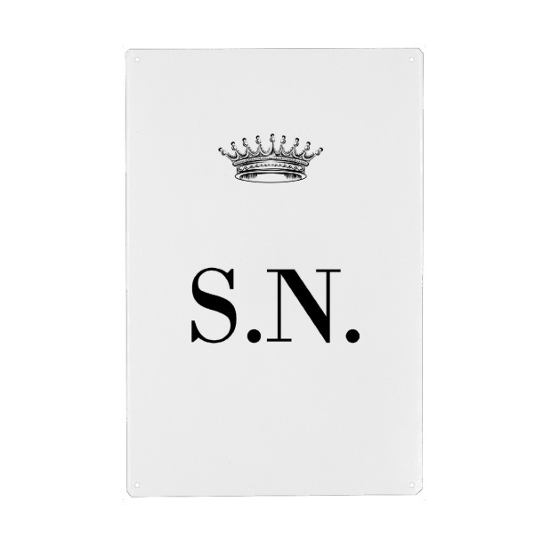 Holzbild "Queen SN" artboxONE - Schwarzweiß,Buchstaben