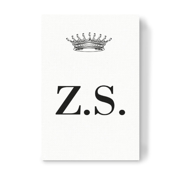 Leinwandbild "Queen ZS" artboxONE - Schwarzweiß,Buchstaben