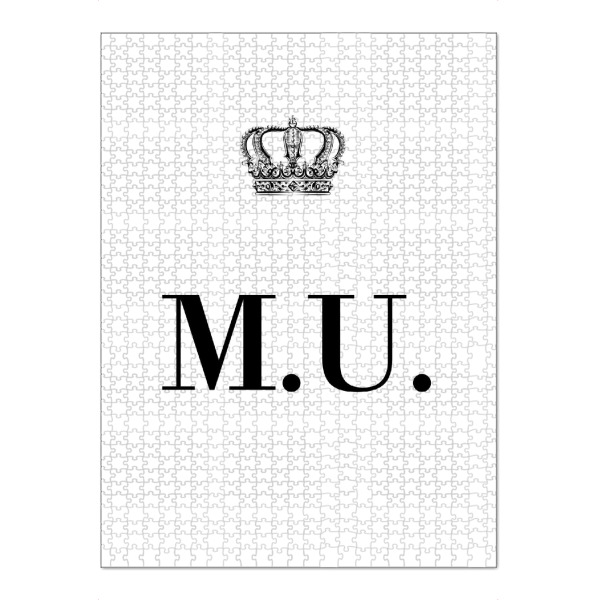 Puzzle Ravensburger "King MU" artboxONE - Schwarzweiß,Buchstaben