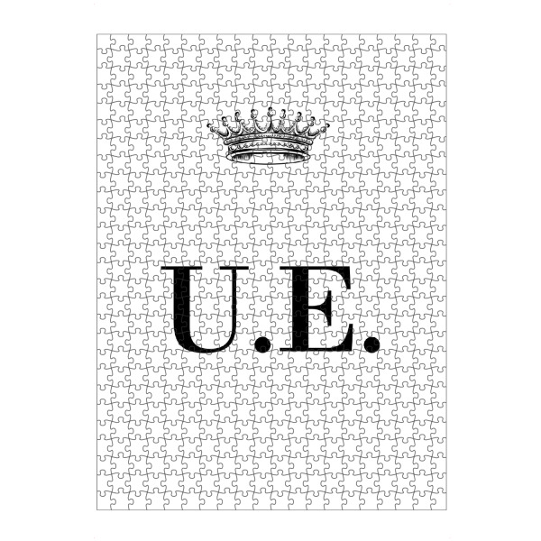 Puzzle Ravensburger "Queen UE" artboxONE - Schwarzweiß,Buchstaben