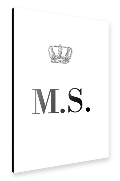 Alu-Dibond "King MS" 30x20 cm artboxONE