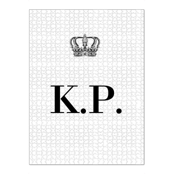 Puzzle Ravensburger "King KP" artboxONE - Schwarzweiß,Buchstaben