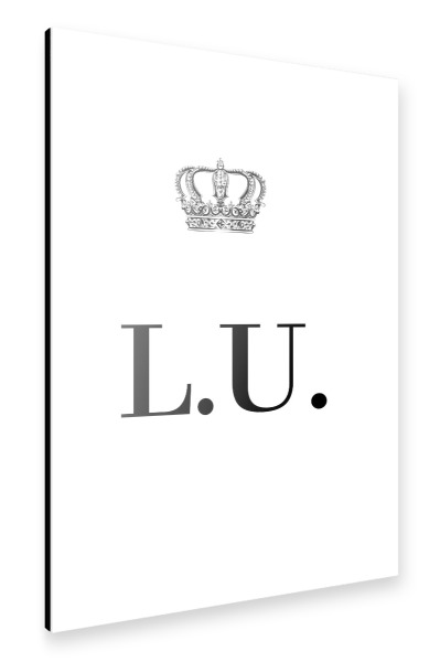 Alu-Dibond "King LU" 30x20 cm artboxONE