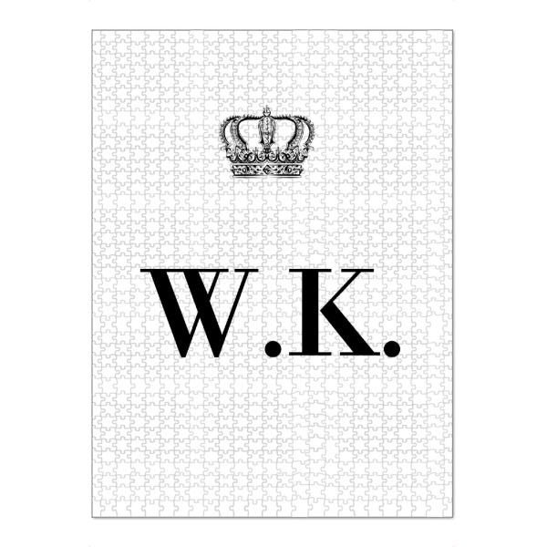 Puzzle Ravensburger "King WK" artboxONE - Schwarzweiß,Buchstaben