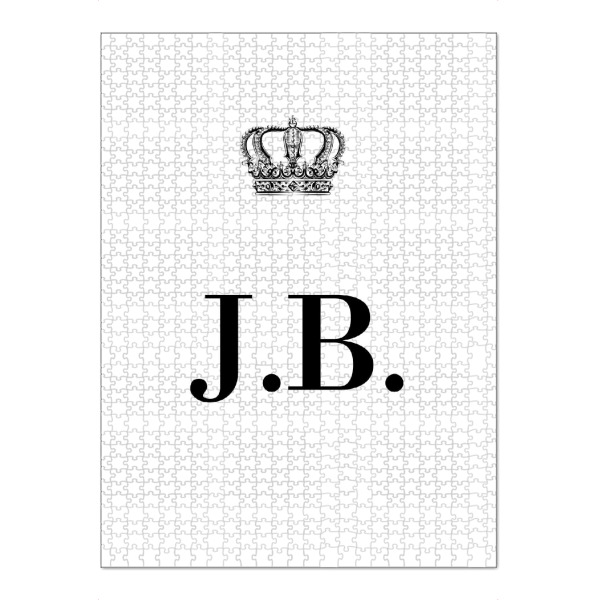 Puzzle Ravensburger "King JB" artboxONE - Schwarzweiß,Buchstaben