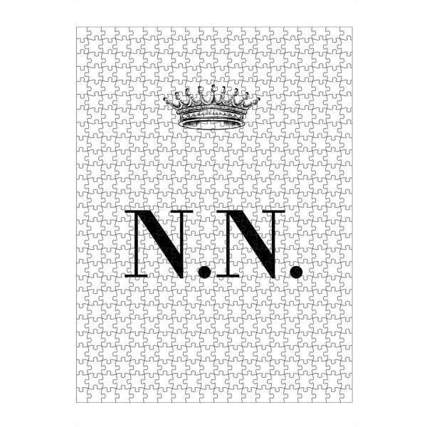 Puzzle Ravensburger "Queen NN" artboxONE - Schwarzweiß,Buchstaben