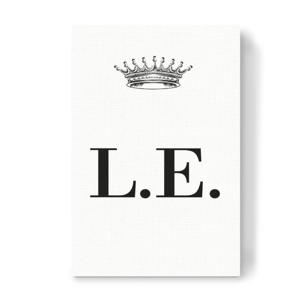 Leinwandbild "Queen LE" artboxONE - Schwarzweiß,Buchstaben