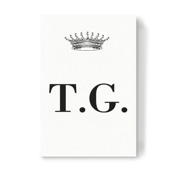 Leinwandbild "Queen TG" artboxONE - Schwarzweiß,Buchstaben