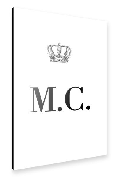 Alu-Dibond "King MC" 30x20 cm artboxONE