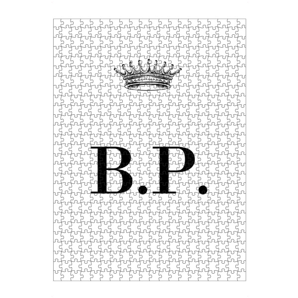 artboxONE Puzzle "Queen BP" artboxONE - Schwarzweiß,Buchstaben