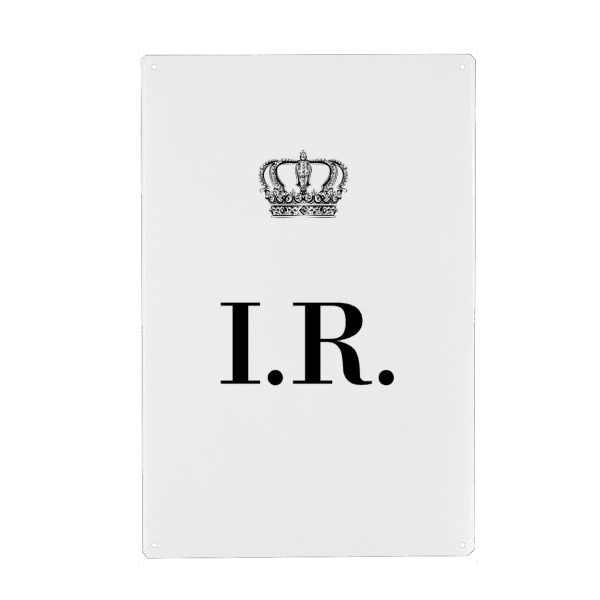 Holzbild "King IR" artboxONE - Schwarzweiß,Buchstaben