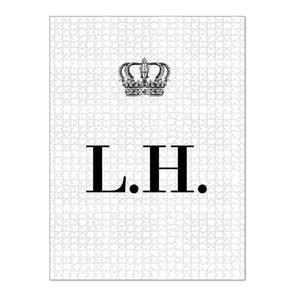 Puzzle Ravensburger "King LH" artboxONE - Schwarzweiß,Buchstaben