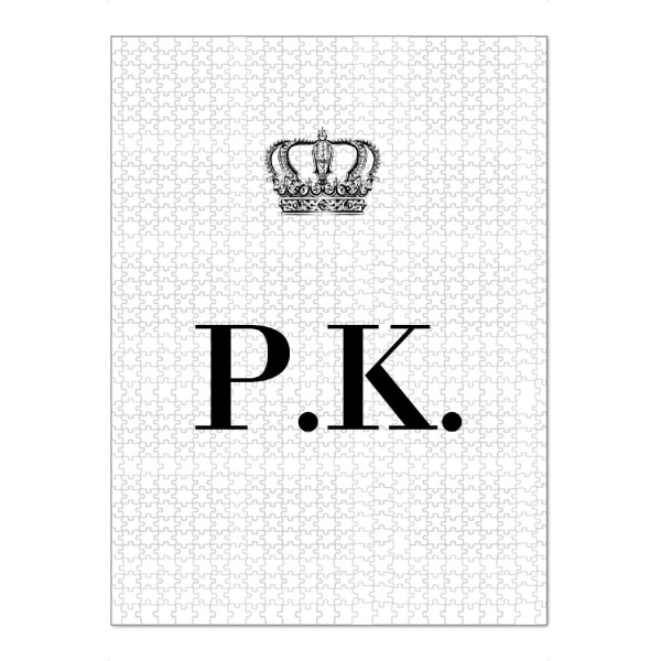 Puzzle Ravensburger "King PK" artboxONE - Schwarzweiß,Buchstaben