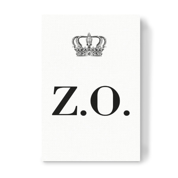 Leinwandbild "King ZO" artboxONE - Schwarzweiß,Buchstaben