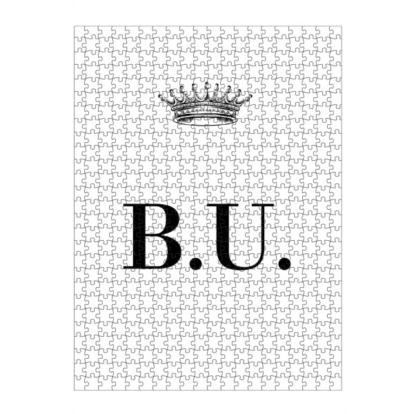 artboxONE Puzzle "Queen BU" artboxONE - Schwarzweiß,Buchstaben