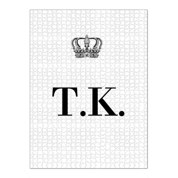 Puzzle Ravensburger "King TK" artboxONE - Schwarzweiß,Buchstaben