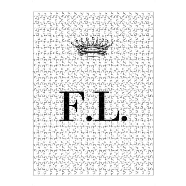 artboxONE Puzzle "Queen FL" artboxONE - Schwarzweiß,Buchstaben