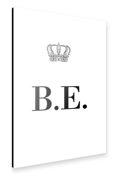 Alu-Dibond "King BE" 30x20 cm artboxONE