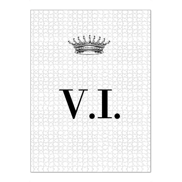 Puzzle Ravensburger "Queen VI" artboxONE - Schwarzweiß,Buchstaben