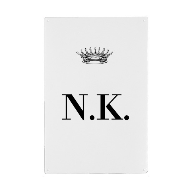 Holzbild "Queen NK" artboxONE - Schwarzweiß,Buchstaben