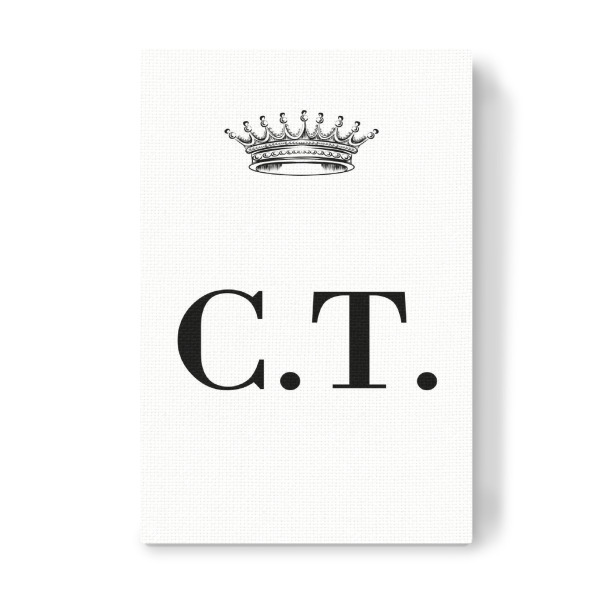 Leinwandbild "Queen CT" artboxONE - Schwarzweiß,Buchstaben