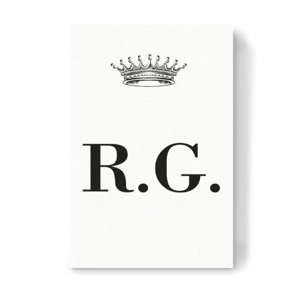 Leinwandbild "Queen RG" artboxONE - Schwarzweiß,Buchstaben