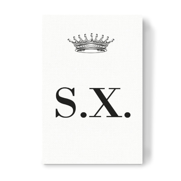 Leinwandbild "Queen SX" artboxONE - Schwarzweiß,Buchstaben