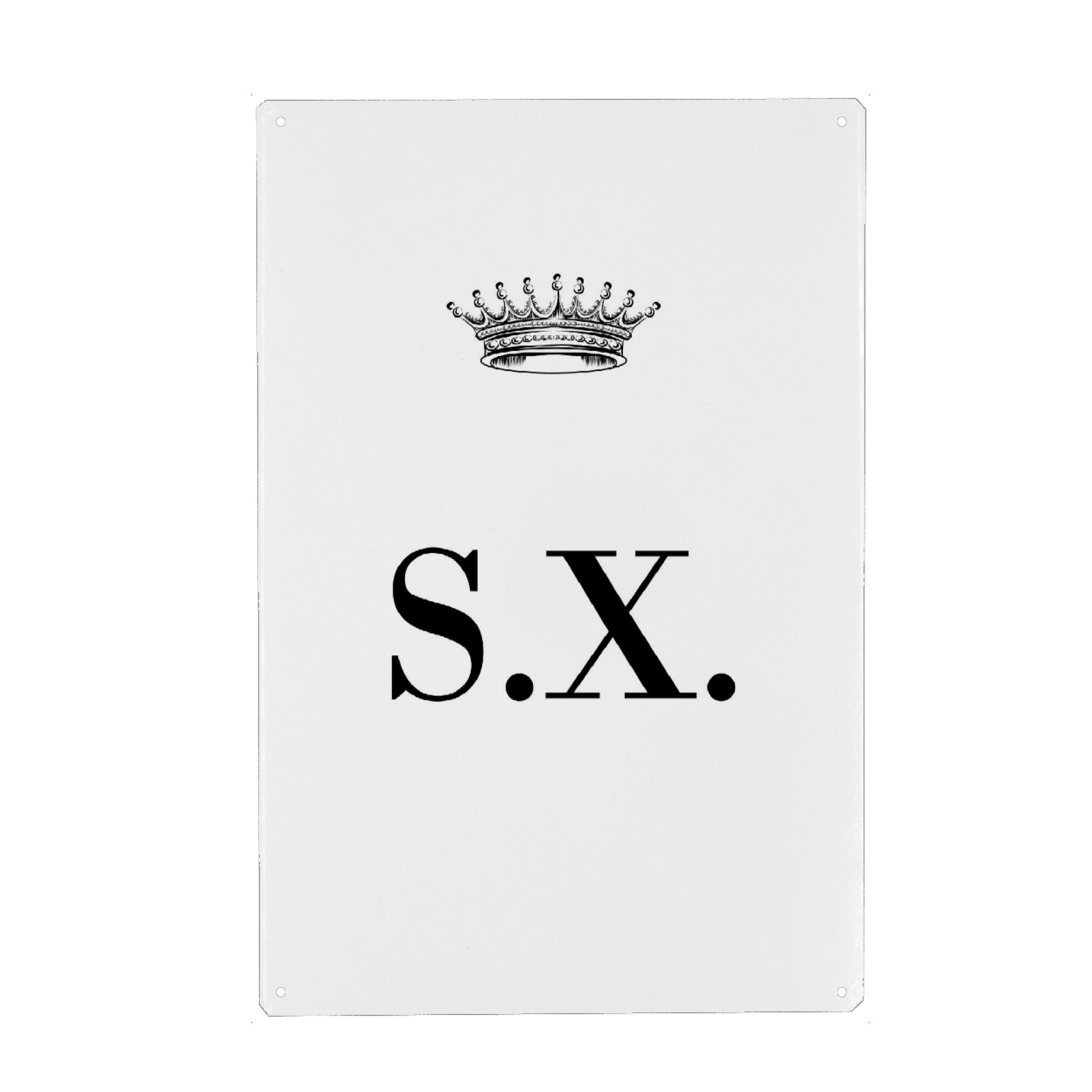 Holzbild "Queen SX" artboxONE - Schwarzweiß,Buchstaben