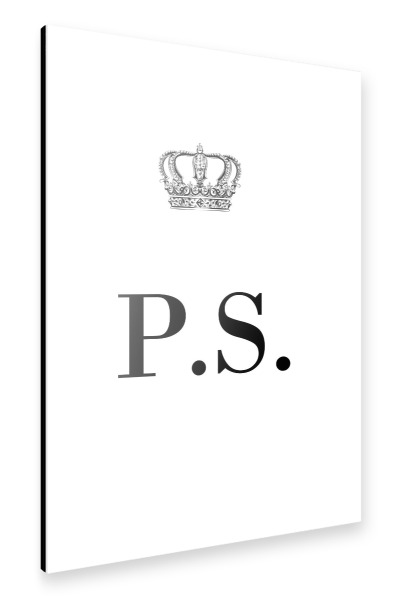 Alu-Dibond "King PS" 30x20 cm artboxONE