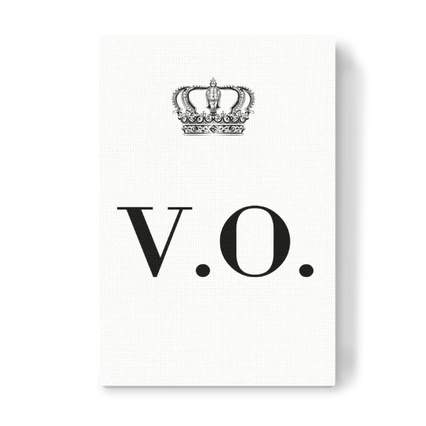 Leinwandbild "King VO" artboxONE - Schwarzweiß,Buchstaben