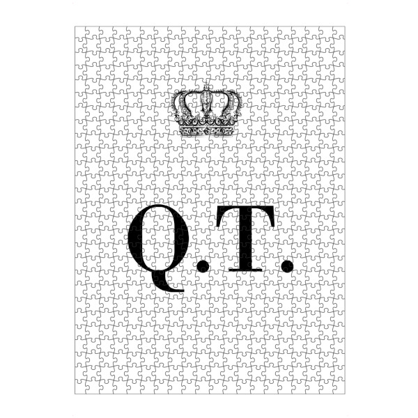 Puzzle Ravensburger "King QT" artboxONE - Schwarzweiß,Buchstaben