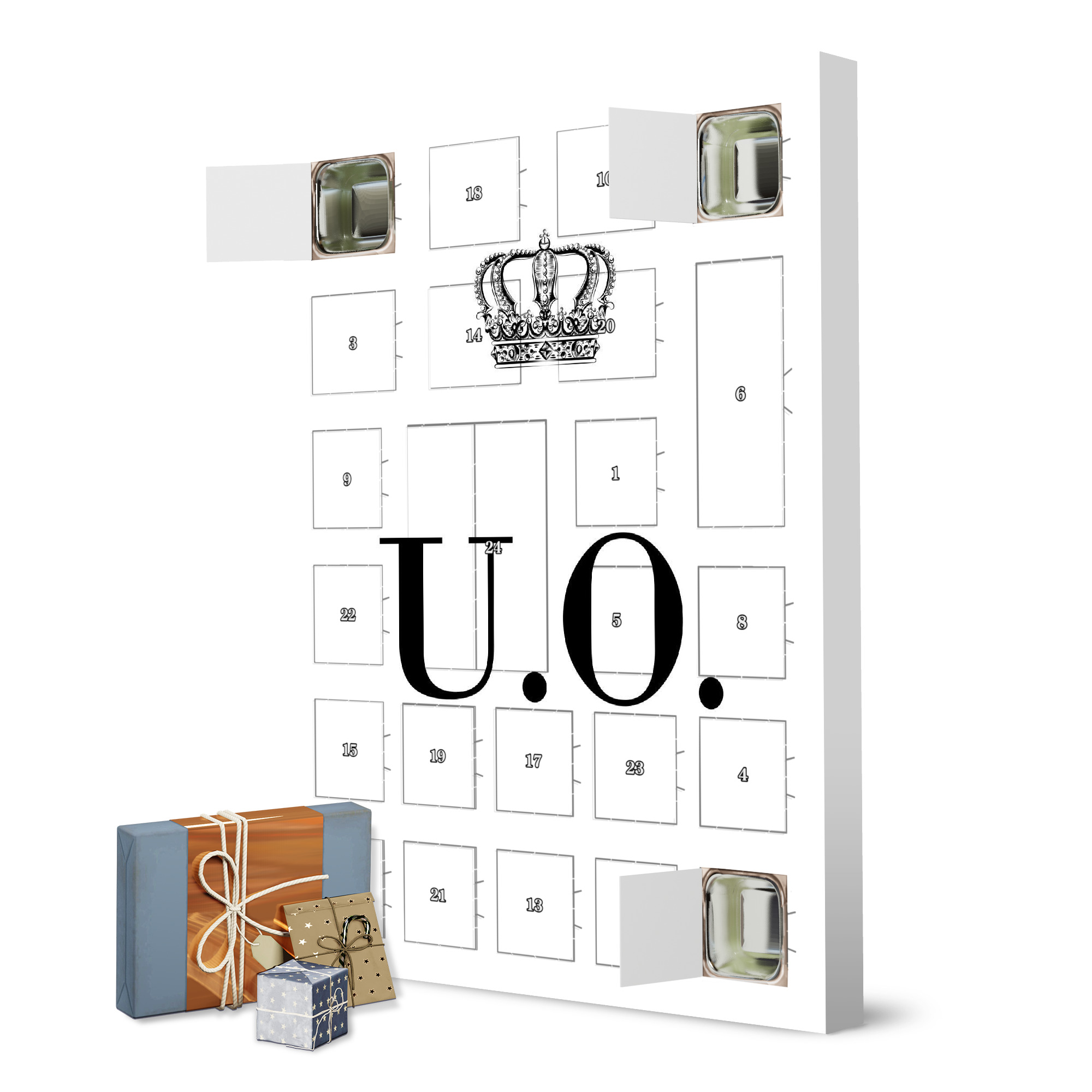 Adventskalender zum Selbstbefüllen King UO artboxONE Adventskalender Schwarzweiß