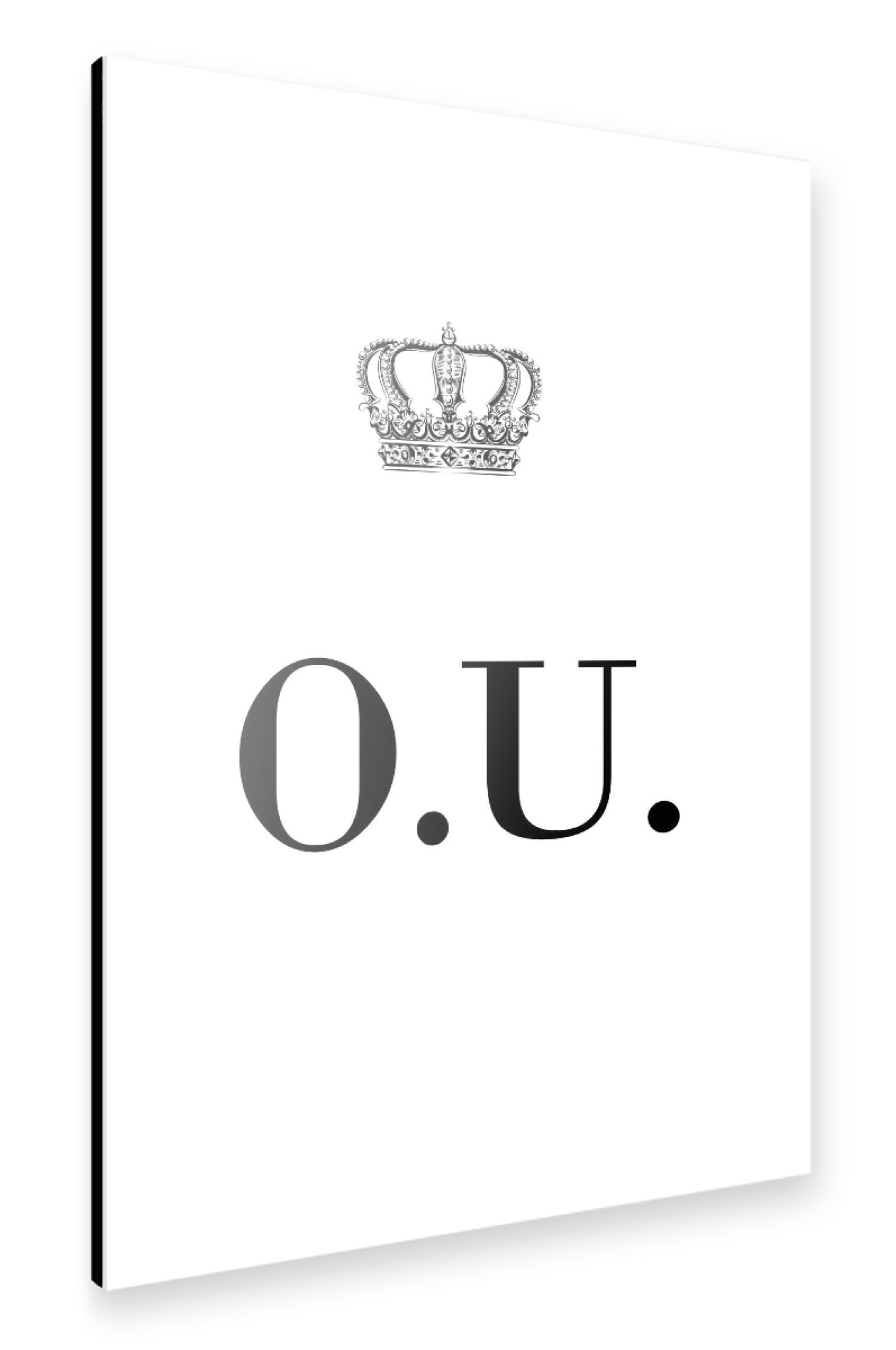 Alu-Dibond "King OU" 75x50 cm artboxONE