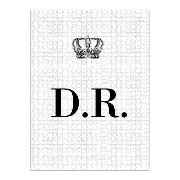 Puzzle Ravensburger "King DR" artboxONE - Schwarzweiß,Buchstaben