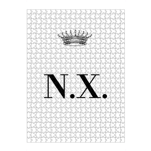 Puzzle Ravensburger "Queen NX" artboxONE - Schwarzweiß,Buchstaben