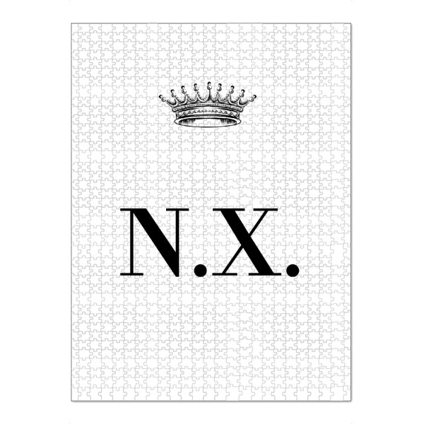 Puzzle Ravensburger "Queen NX" artboxONE - Schwarzweiß,Buchstaben