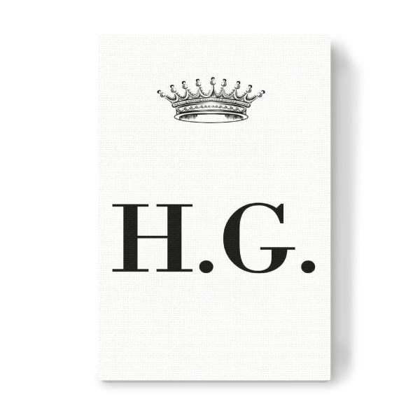 Leinwandbild "Queen HG" artboxONE - Schwarzweiß,Buchstaben