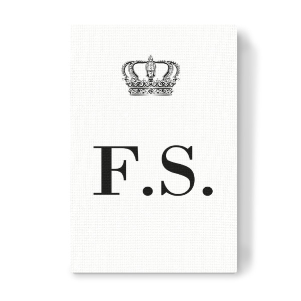 Leinwandbild "King FS" artboxONE - Schwarzweiß,Buchstaben