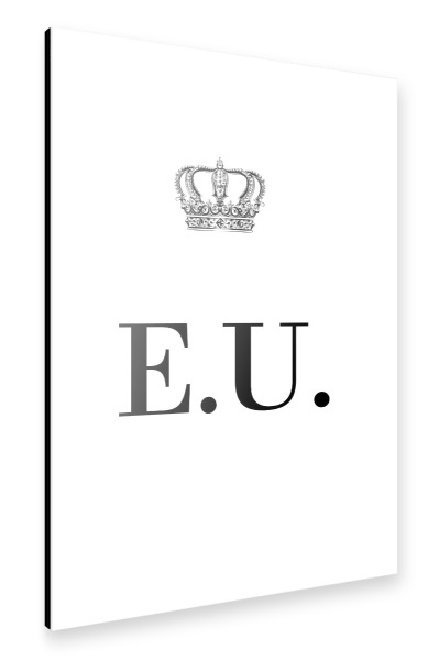 Alu-Dibond "King EU" 30x20 cm artboxONE