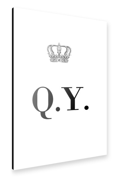Alu-Dibond "King QY" 30x20 cm artboxONE