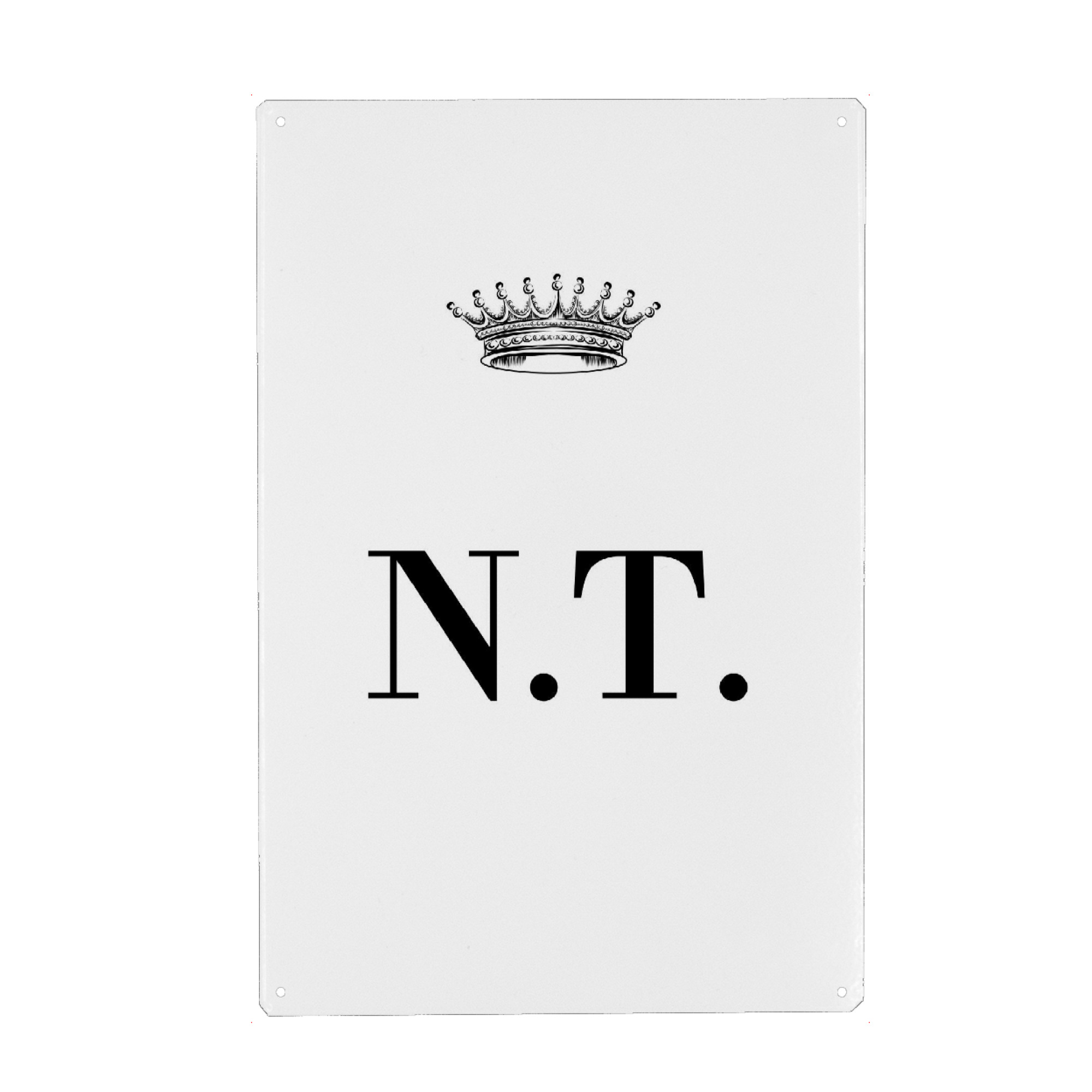 Holzbild "Queen NT" artboxONE - Schwarzweiß,Buchstaben